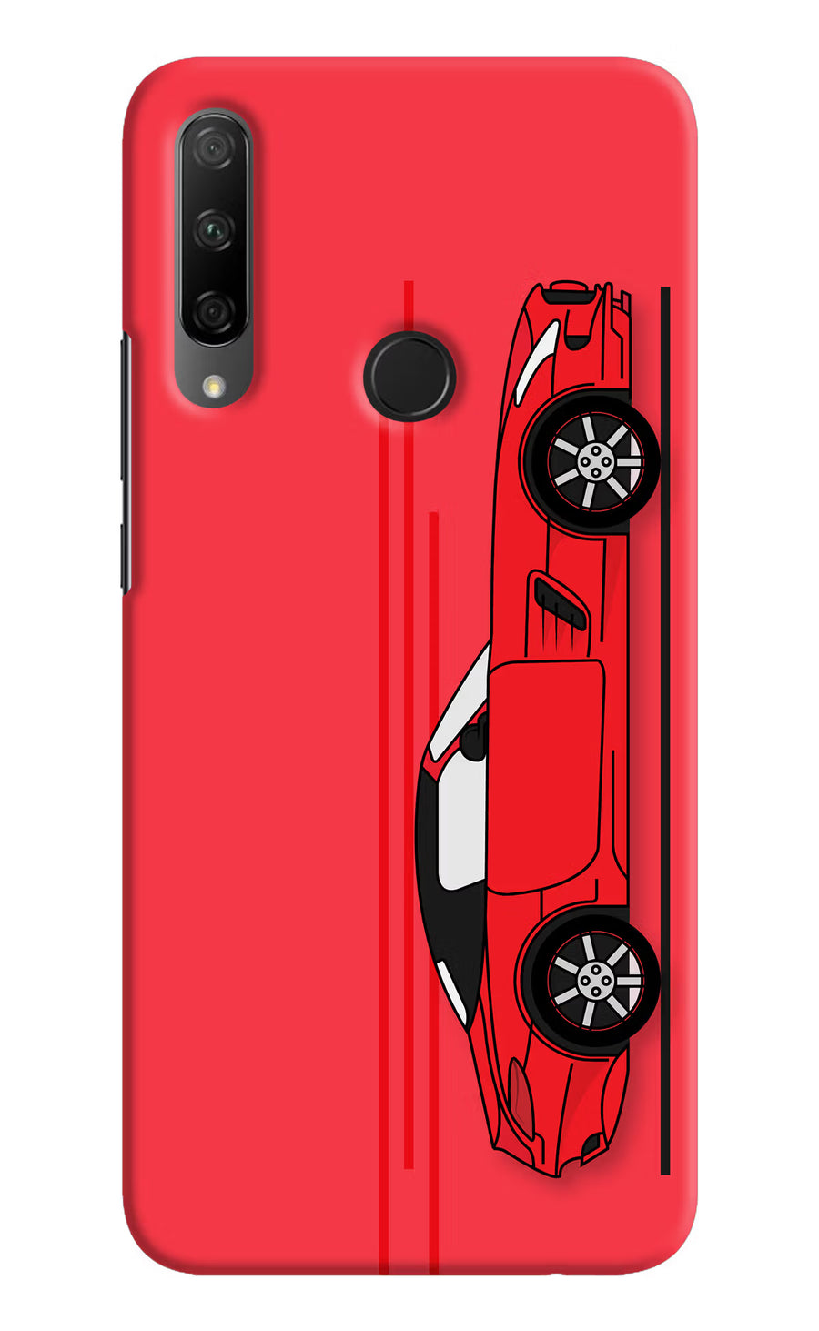 Red Velocity Honor 9X Back Cover, Hard case
