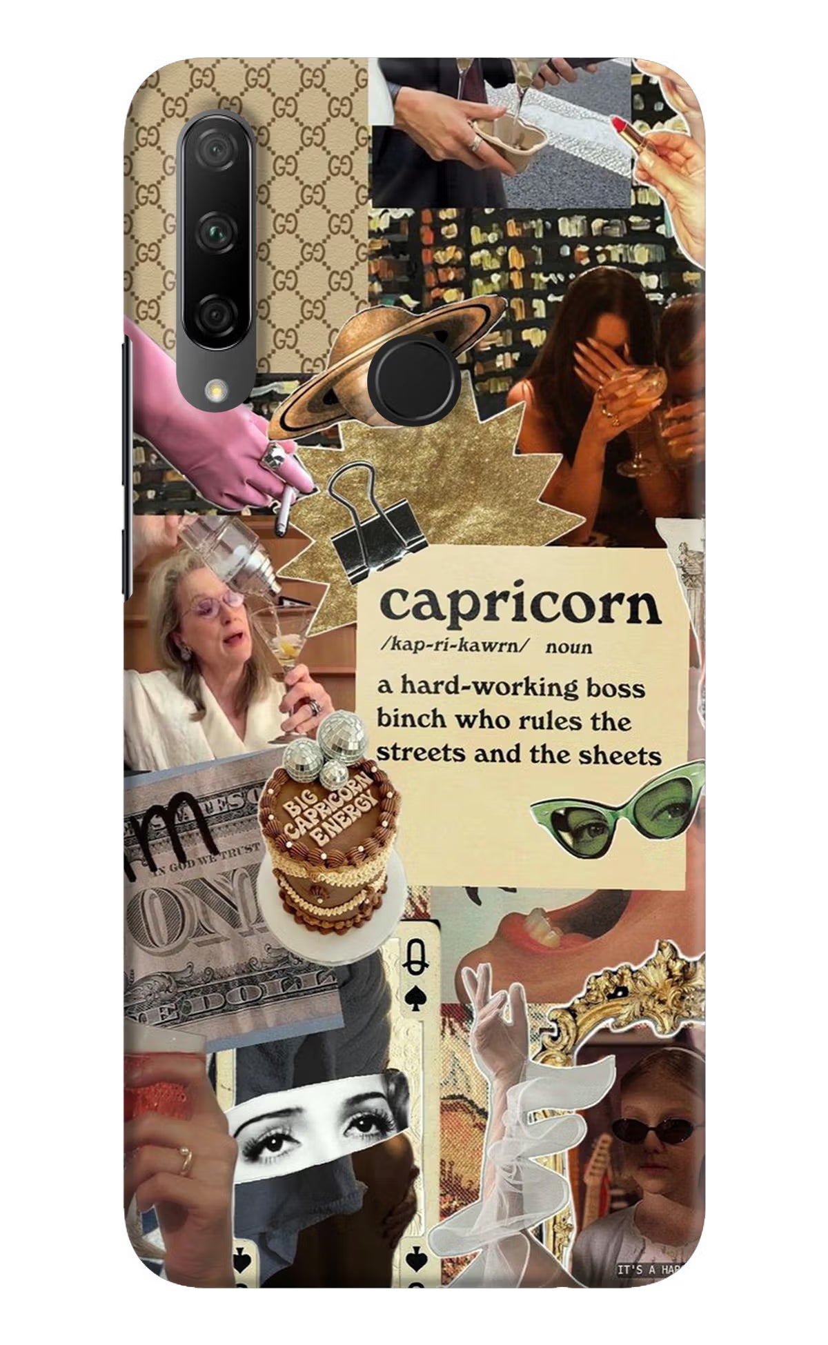 Capricorn Zodiac Honor 9X Hard Case Back Cover by Casekaro