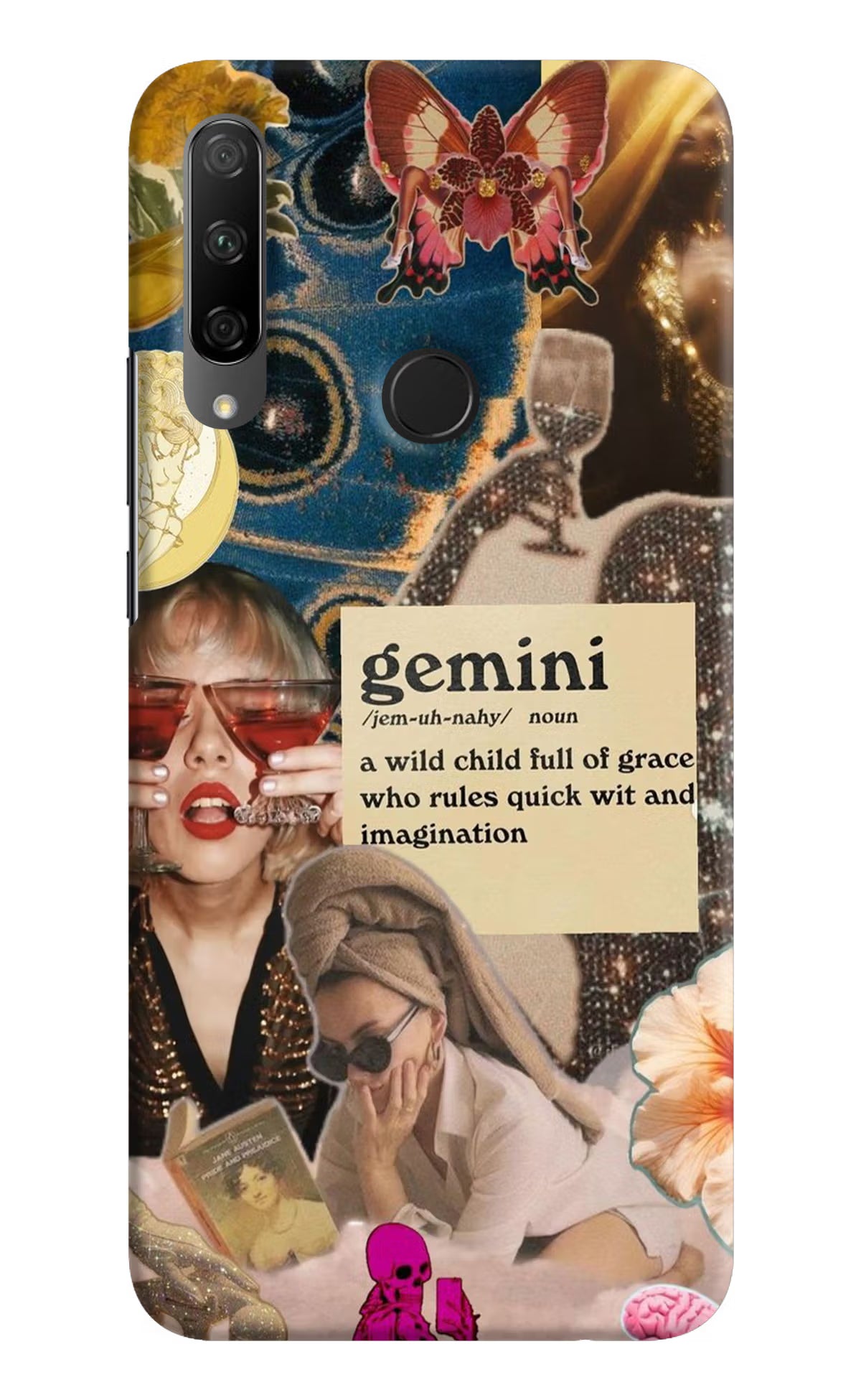 Gemini Zodiac Honor 9X Hard Case Back Cover by Casekaro