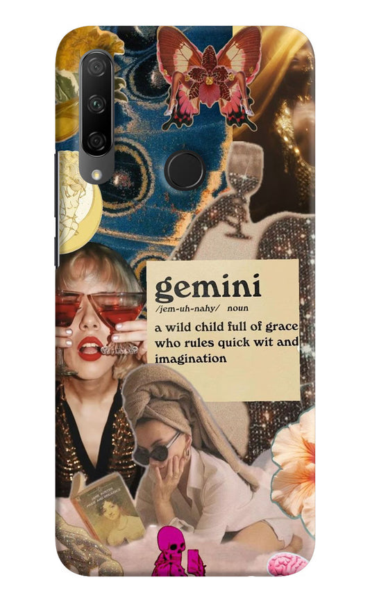 Gemini Zodiac Honor 9X Hard Case Back Cover by Casekaro