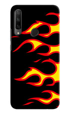 Side Sweep Flames Honor 9X Hard Case Back Cover by Casekaro