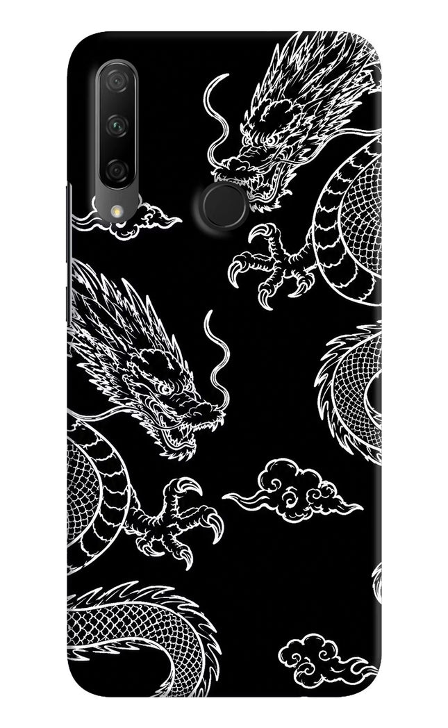 Twin Dragons Honor 9X Hard Case Back Cover by Casekaro