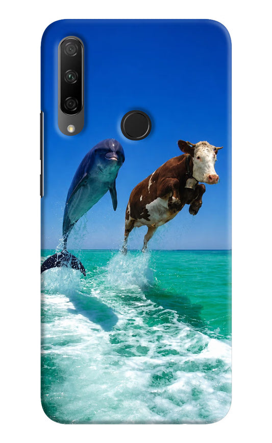 Dolphin vs Cow Honor 9X Hard Case Back Cover by Casekaro