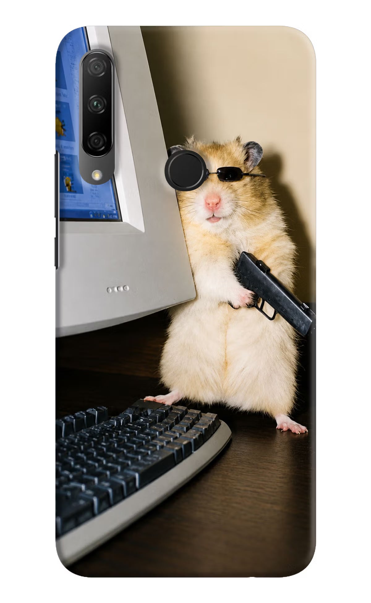 Hacker Hamster Honor 9X Back Cover
