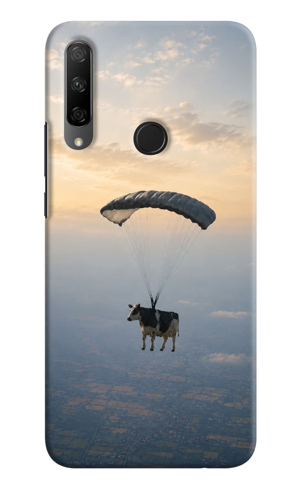 Skydiving Cow Honor 9X Back Cover