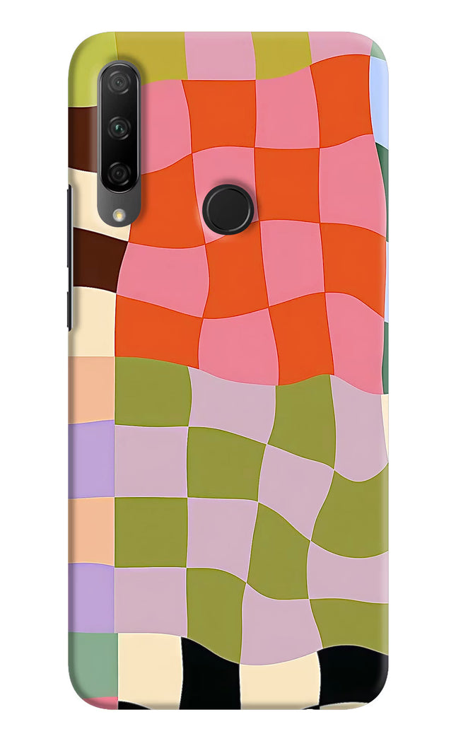Wavy Grid Honor 9X Hard Case Back Cover by Casekaro