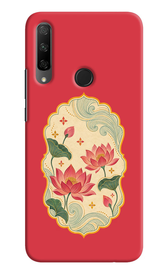 Pink Lotus Honor 9X Hard Case Back Cover by Casekaro