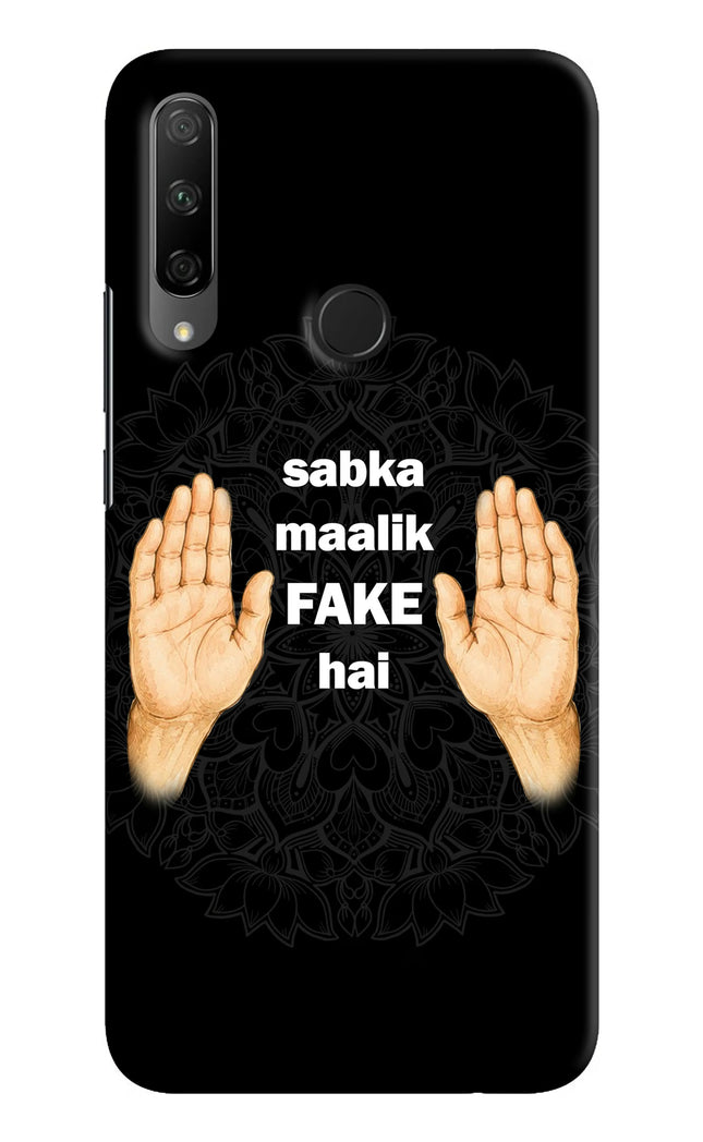 Sabka Malik Fake Honor 9X Hard Case Back Cover by Casekaro
