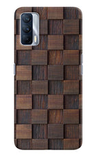 Wooden Cube Design Realme X7 Hard Case Back Cover by Casekaro
