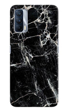 Black Marble Texture Realme X7 Hard Case Back Cover by Casekaro