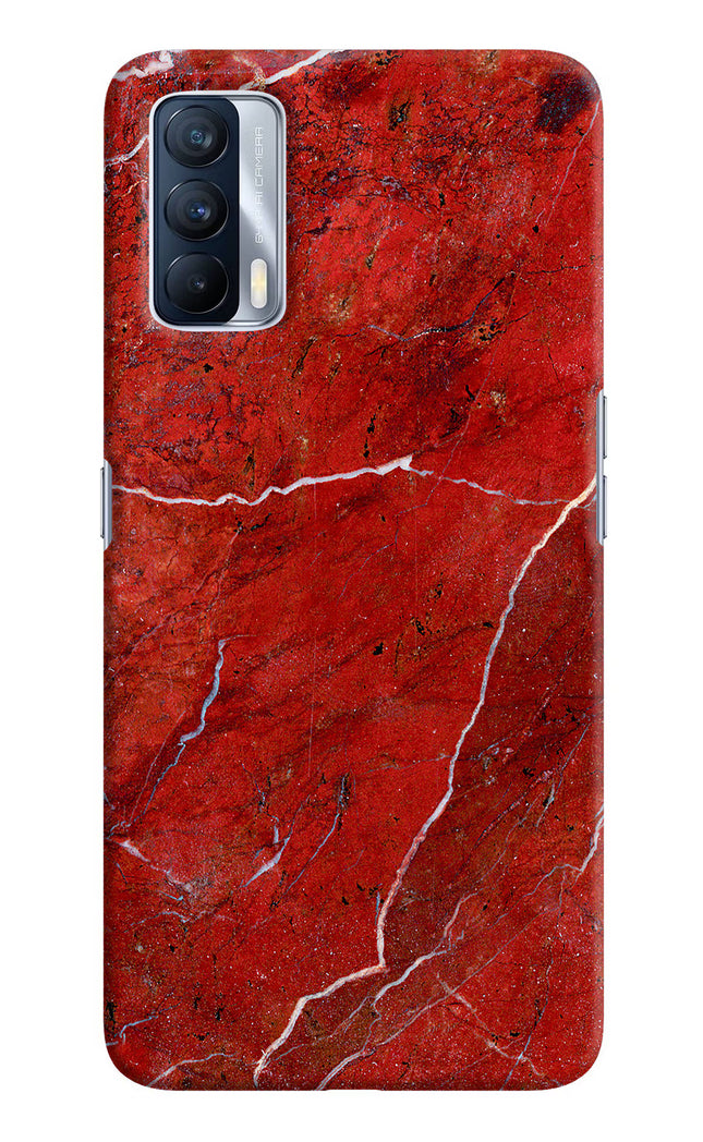 Red Marble Design Realme X7 Hard Case Back Cover by Casekaro
