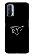 Paper Plane White Realme X7 Hard Case Back Cover by Casekaro