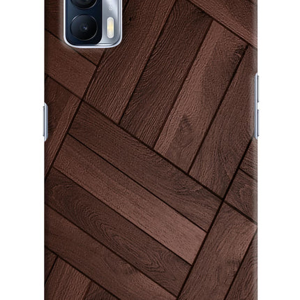 Wooden Texture Design Realme X7 Hard Case Back Cover by Casekaro