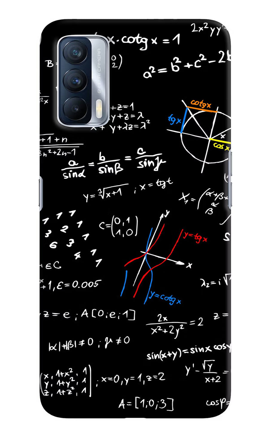 Mathematics Formula Realme X7 Back Cover, Hard case