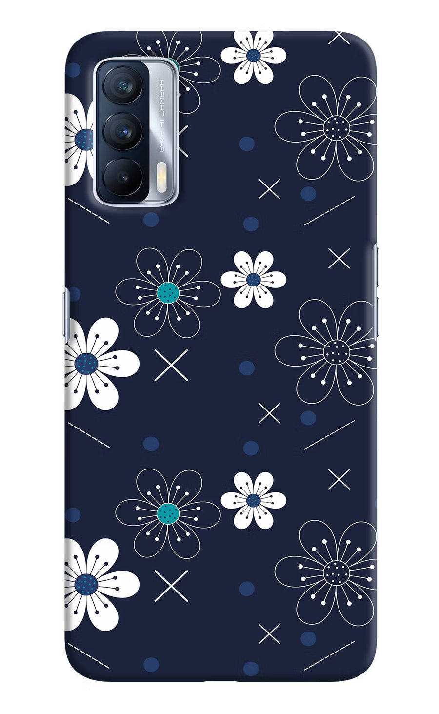 Flowers Realme X7 Back Cover, Hard case