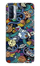 Space Abstract Realme X7 Hard Case Back Cover by Casekaro