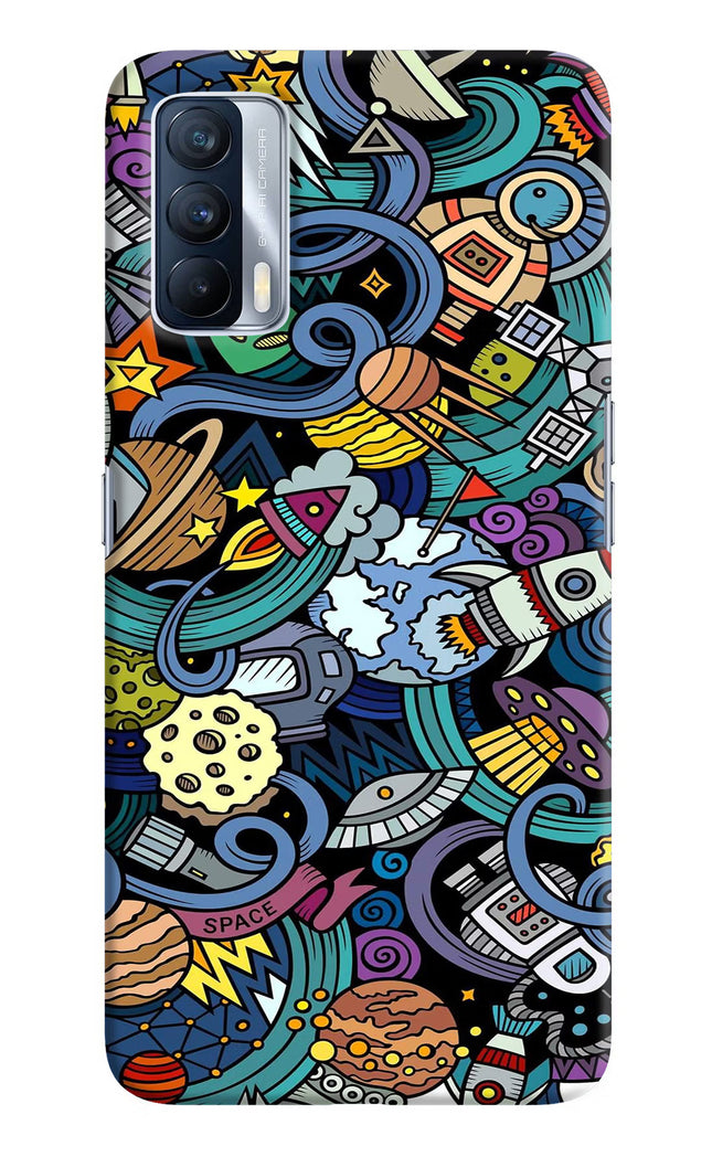 Space Abstract Realme X7 Hard Case Back Cover by Casekaro