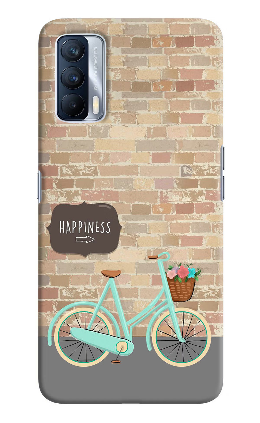 Happiness Artwork Realme X7 Back Cover, Hard case