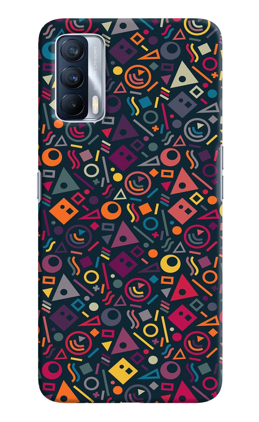 Geometric Abstract Realme X7 Back Cover, Hard case