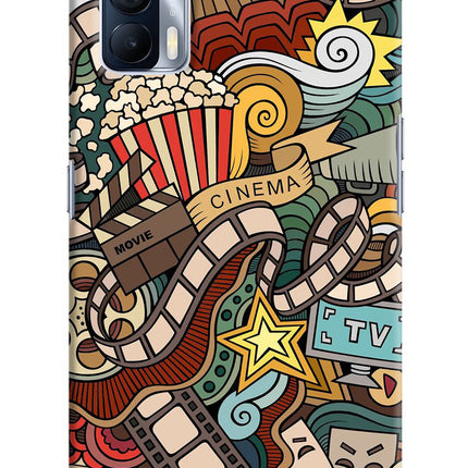 Cinema Abstract Realme X7 Hard Case Back Cover by Casekaro