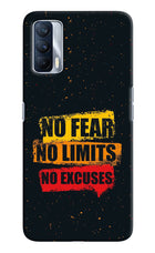 No Fear No Limits No Excuse Realme X7 Hard Case Back Cover by Casekaro