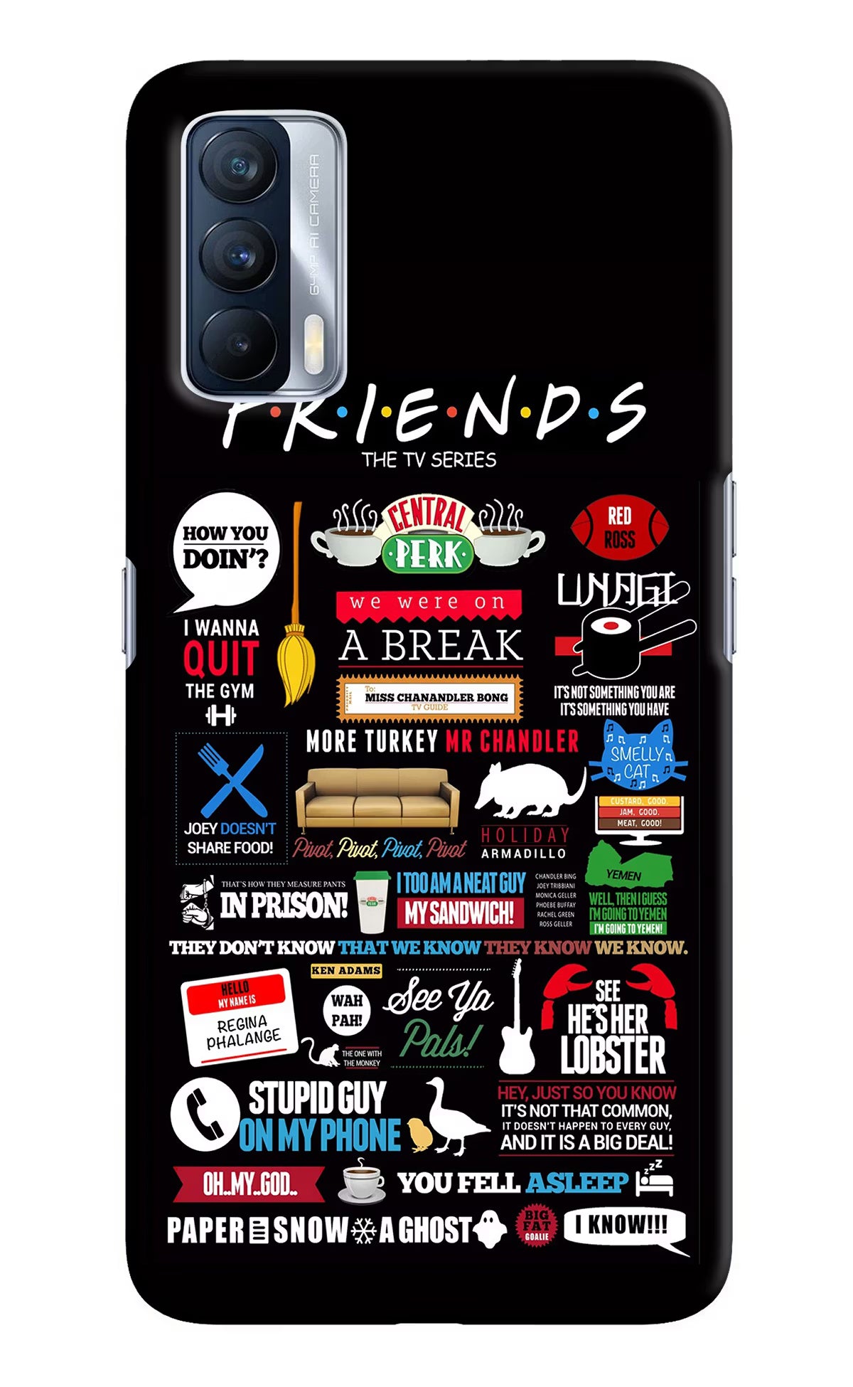 FRIENDS Realme X7 Hard Case Back Cover by Casekaro