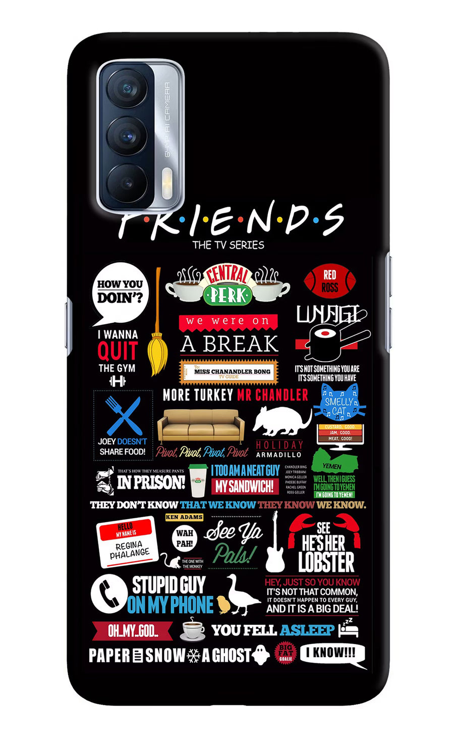 FRIENDS Realme X7 Back Cover, Hard case
