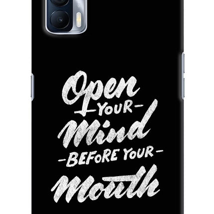 Open Your Mind Before Your Mouth Realme X7 Hard Case Back Cover by Casekaro