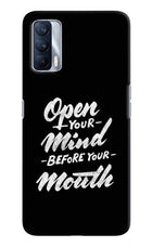 Open Your Mind Before Your Mouth Realme X7 Hard Case Back Cover by Casekaro