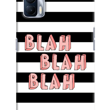Blah Blah Blah Realme X7 Hard Case Back Cover by Casekaro