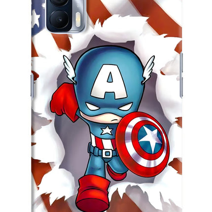 Captain America Realme X7 Hard Case Back Cover by Casekaro