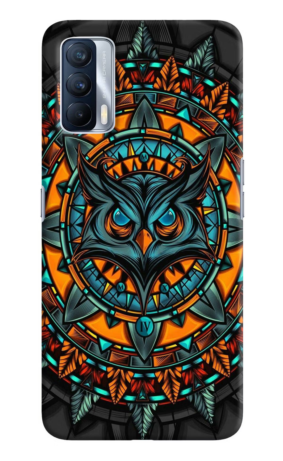 Angry Owl Art Realme X7 Hard Case Back Cover by Casekaro