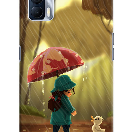 Rainy Day Realme X7 Hard Case Back Cover by Casekaro