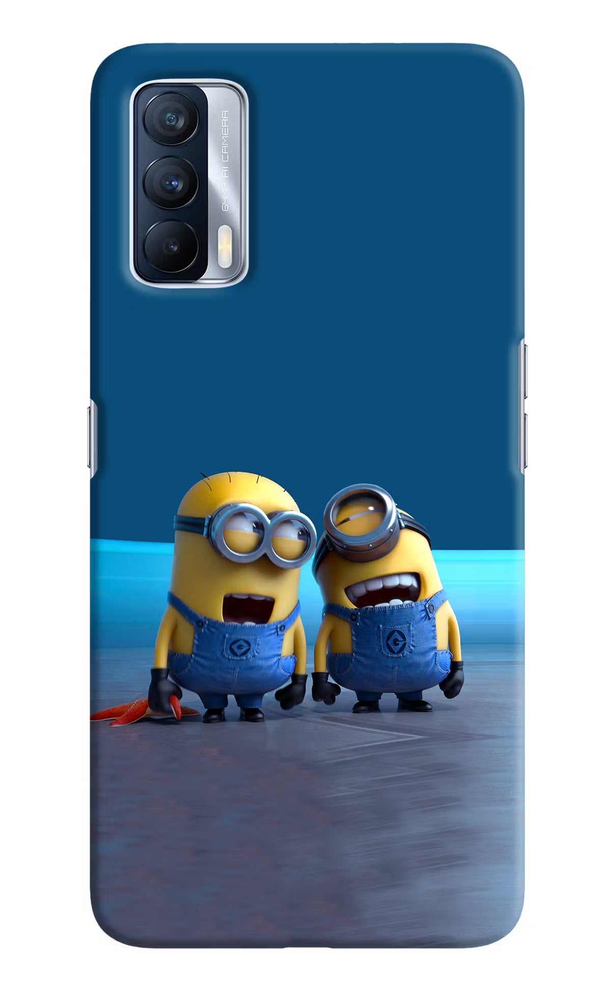 Minion Laughing Realme X7 Hard Case Back Cover by Casekaro