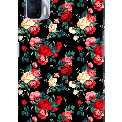 Rose Pattern Realme X7 Hard Case Back Cover by Casekaro