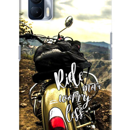 Ride More Worry Less Realme X7 Hard Case Back Cover by Casekaro