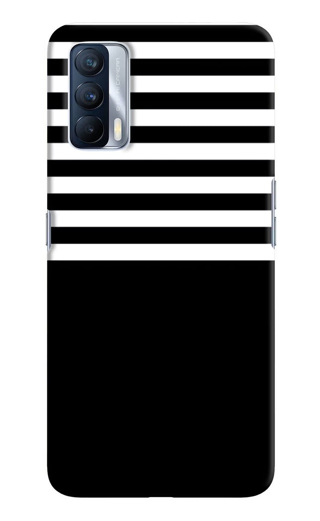 Black and White Print Realme X7 Hard Case Back Cover by Casekaro