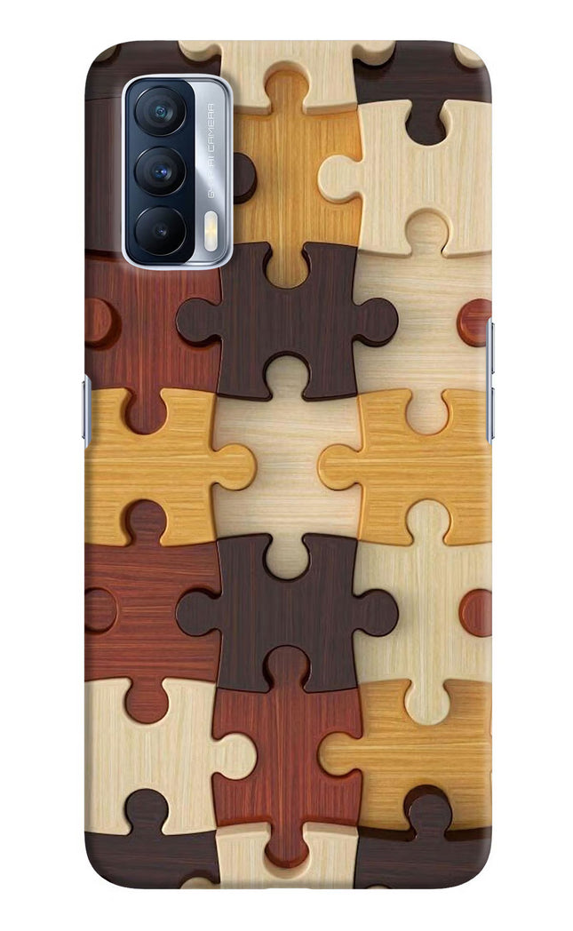 Wooden Puzzle Realme X7 Hard Case Back Cover by Casekaro
