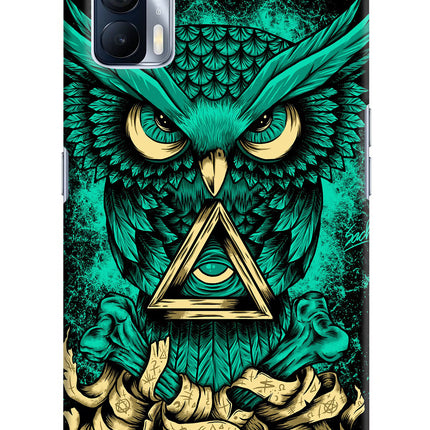 Green Owl Realme X7 Hard Case Back Cover by Casekaro