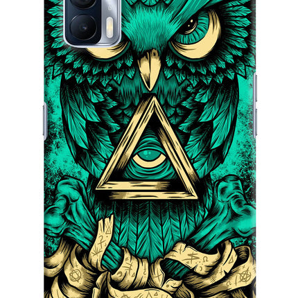 Green Owl Realme X7 Hard Case Back Cover by Casekaro