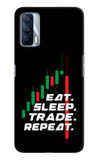 Eat Sleep Trade Repeat Realme X7 Hard Case Back Cover by Casekaro