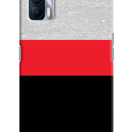 Tri Color Pattern Realme X7 Hard Case Back Cover by Casekaro