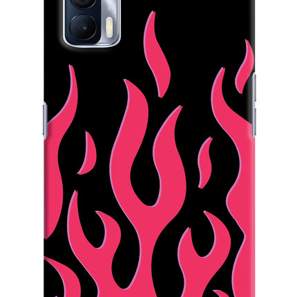 Fire Flames Realme X7 Hard Case Back Cover by Casekaro