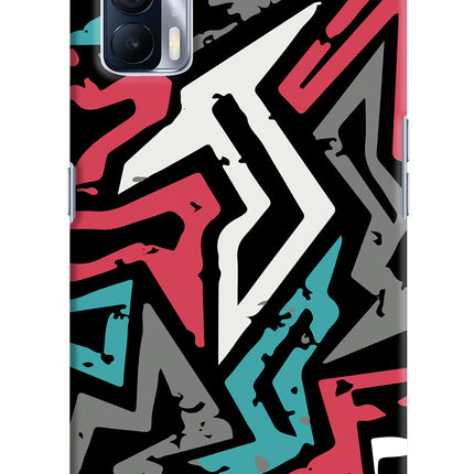 Geometric Graffiti Realme X7 Hard Case Back Cover by Casekaro