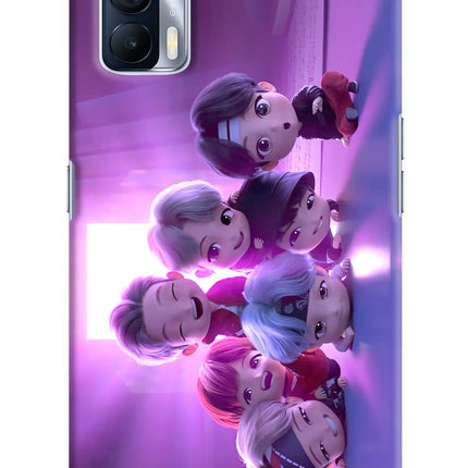 BTS Chibi Realme X7 Hard Case Back Cover by Casekaro