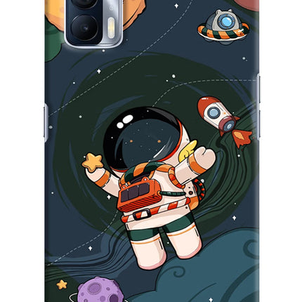 Cartoon Astronaut Realme X7 Hard Case Back Cover by Casekaro
