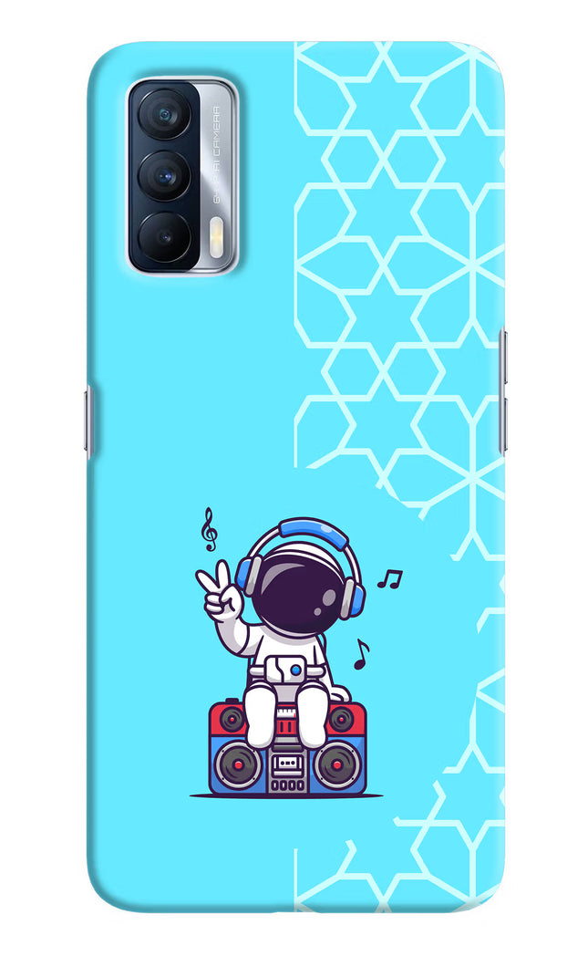 Cute Astronaut Chilling Realme X7 Hard Case Back Cover by Casekaro