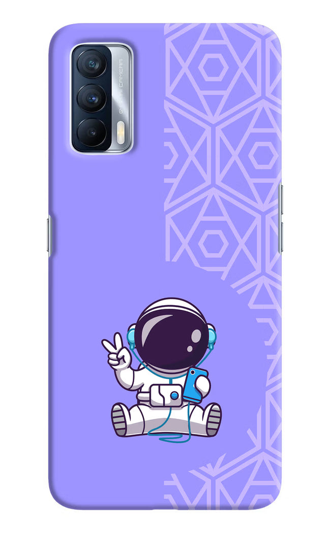 Cute Astronaut Chilling Realme X7 Hard Case Back Cover by Casekaro