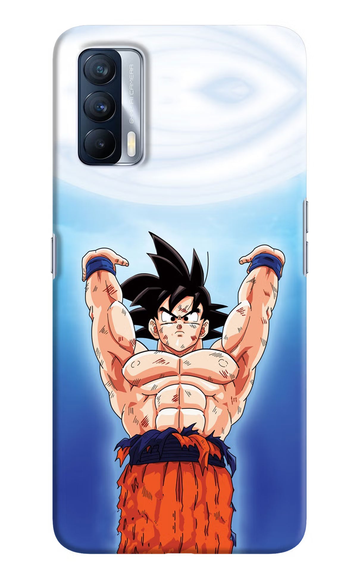 Goku Power Realme X7 Hard Case Back Cover by Casekaro