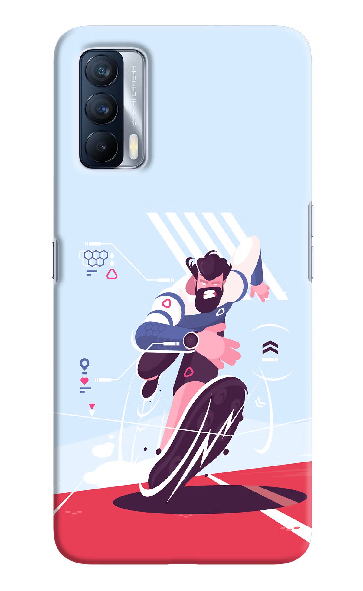 Run Pro Realme X7 Hard Case Back Cover by Casekaro